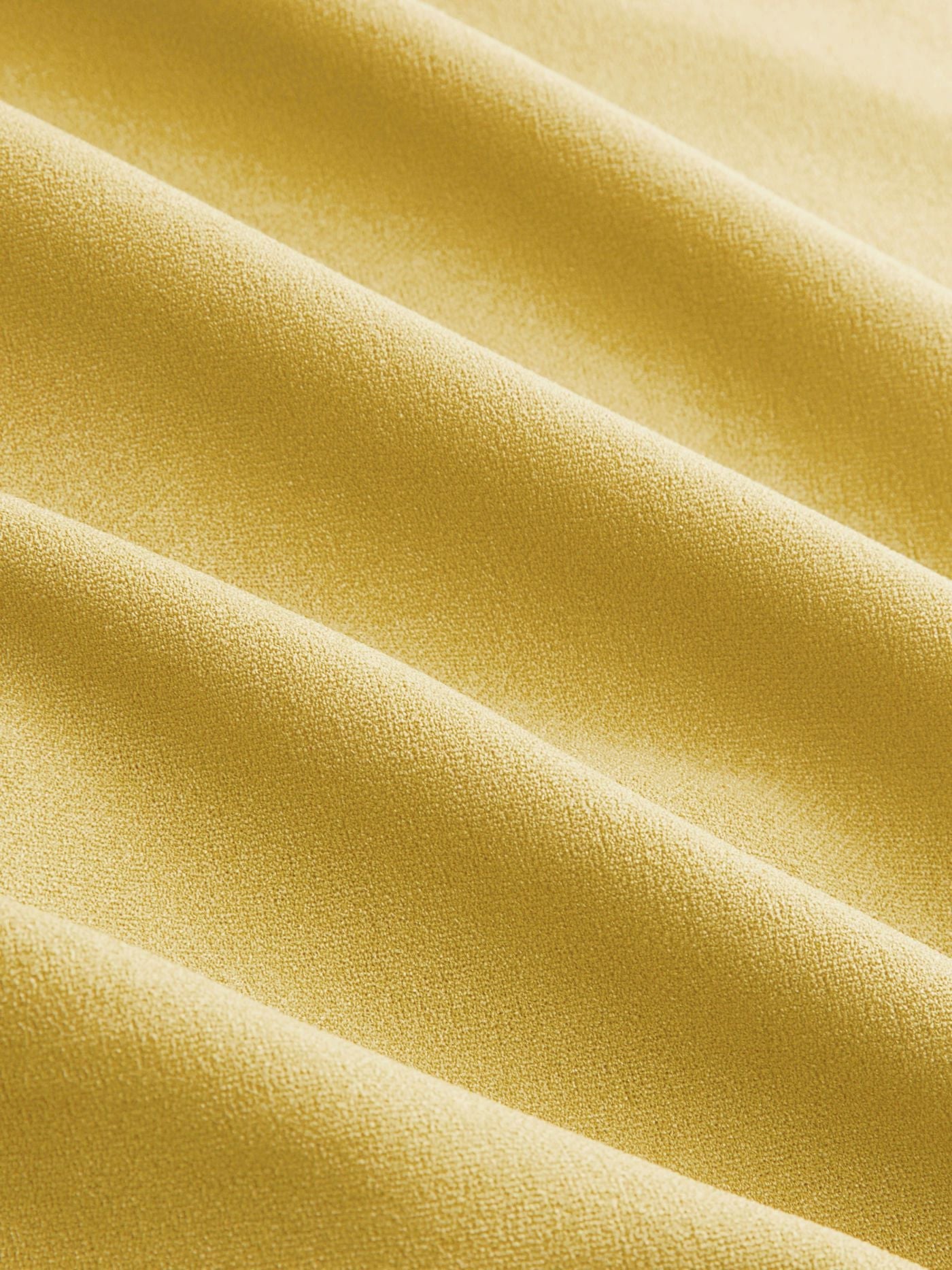 Yellow 1970s Scarf Neck Ruched Cowl Top