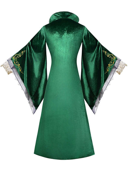 1930s Velvet Winifred Sanderson Inspired Witch Costume Dress