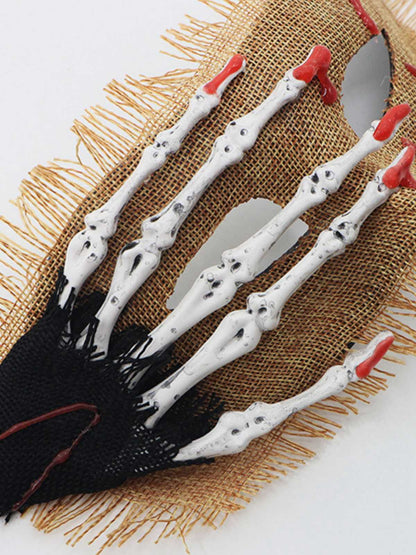 Vintage Skeleton Hand Bloodstain Eye Mask