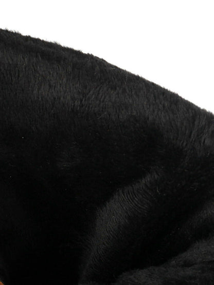 Vintage Solid Buckle Ruched Chunky Heels Boots